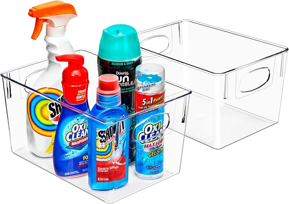 Sorbus Cleaning Supplies Organizer - Clear Containers for Organizing Cleaning Supplies Under the ... | Amazon (US)