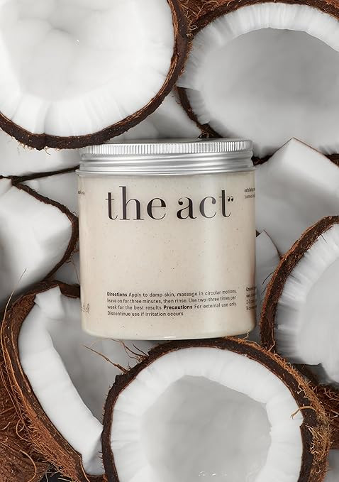 Exfoliating Body Scrub with Sea Salt & Coconut - Nourishing Restores Cleanser Body Balm - Home Sp... | Amazon (US)