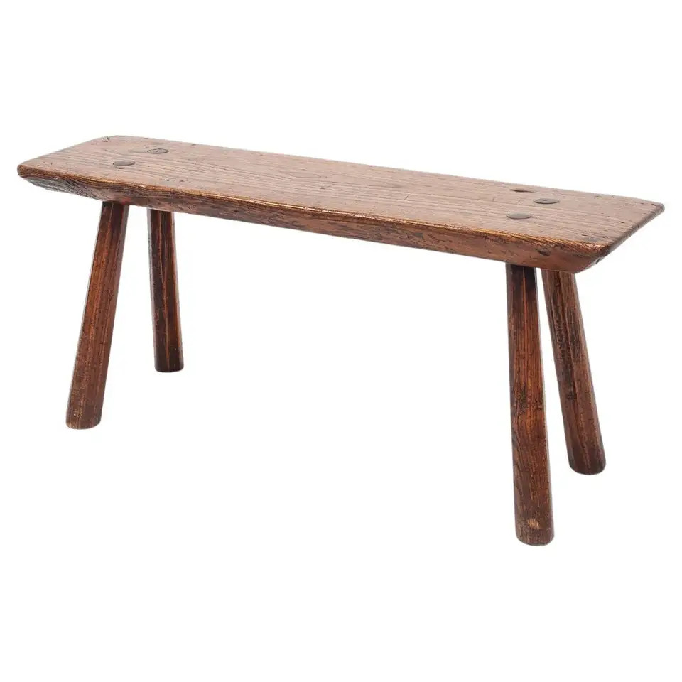 Rustic, Primitive, Wabi Sabi, Antique, Naive Vintage Bench/Table, England c1900s | 1stDibs