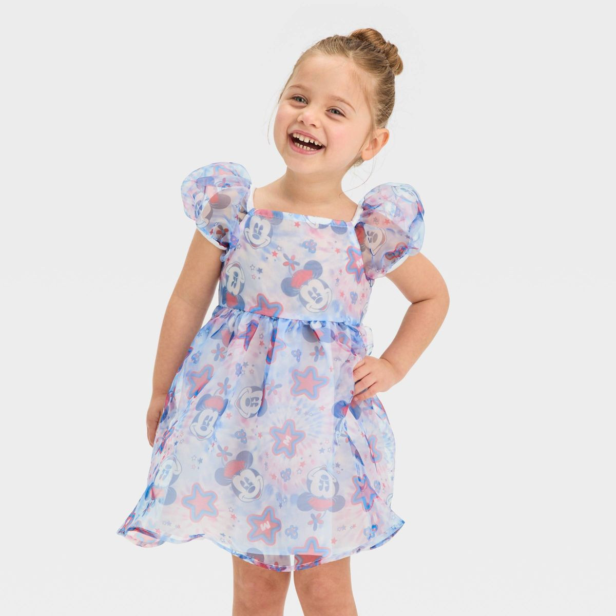 Toddler Girls' Disney Minnie Mouse Americana Sundress - White | Target