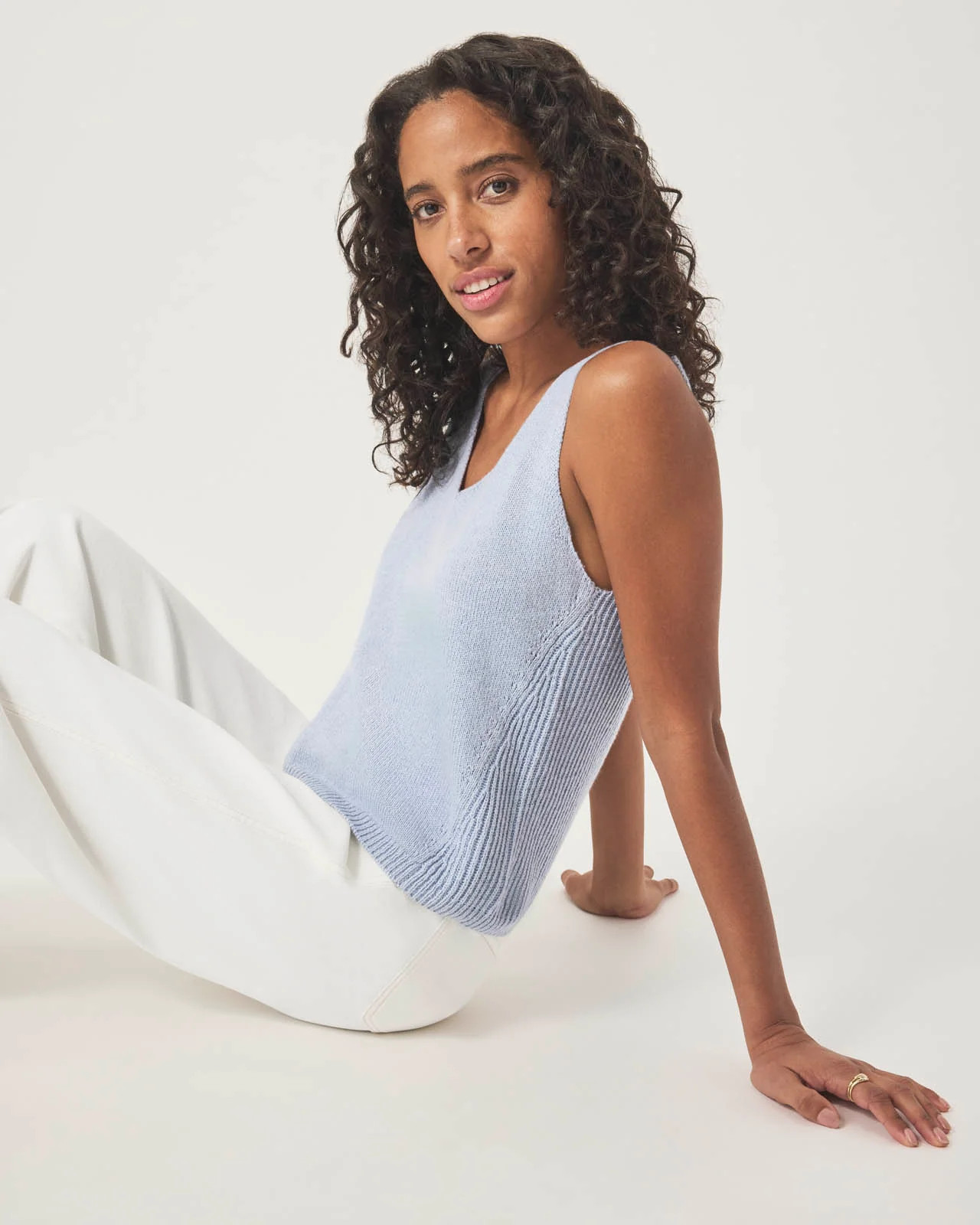 Splendid - Cambell Sweater Tank - White | Splendid