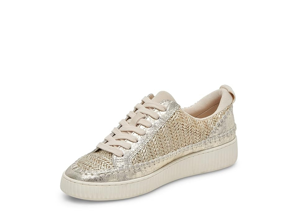 Dolce Vita Nicona Women's Shoes Gold Woven : 6.5 M, Leather | Zappos
