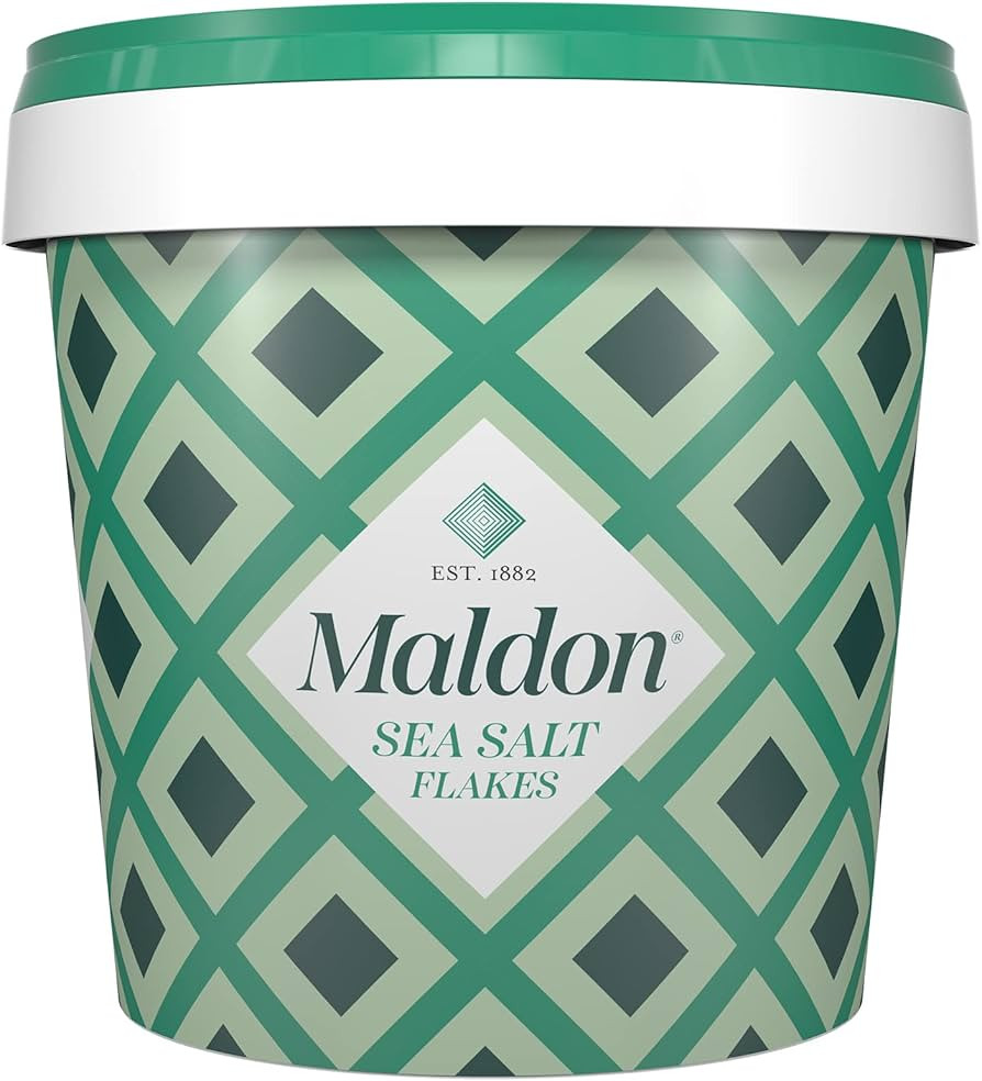 Maldon Salt, Sea Salt Flakes, 20 oz (570 g), Resealable Tub, Kosher, Natural, Handcrafted, Gourme... | Amazon (US)