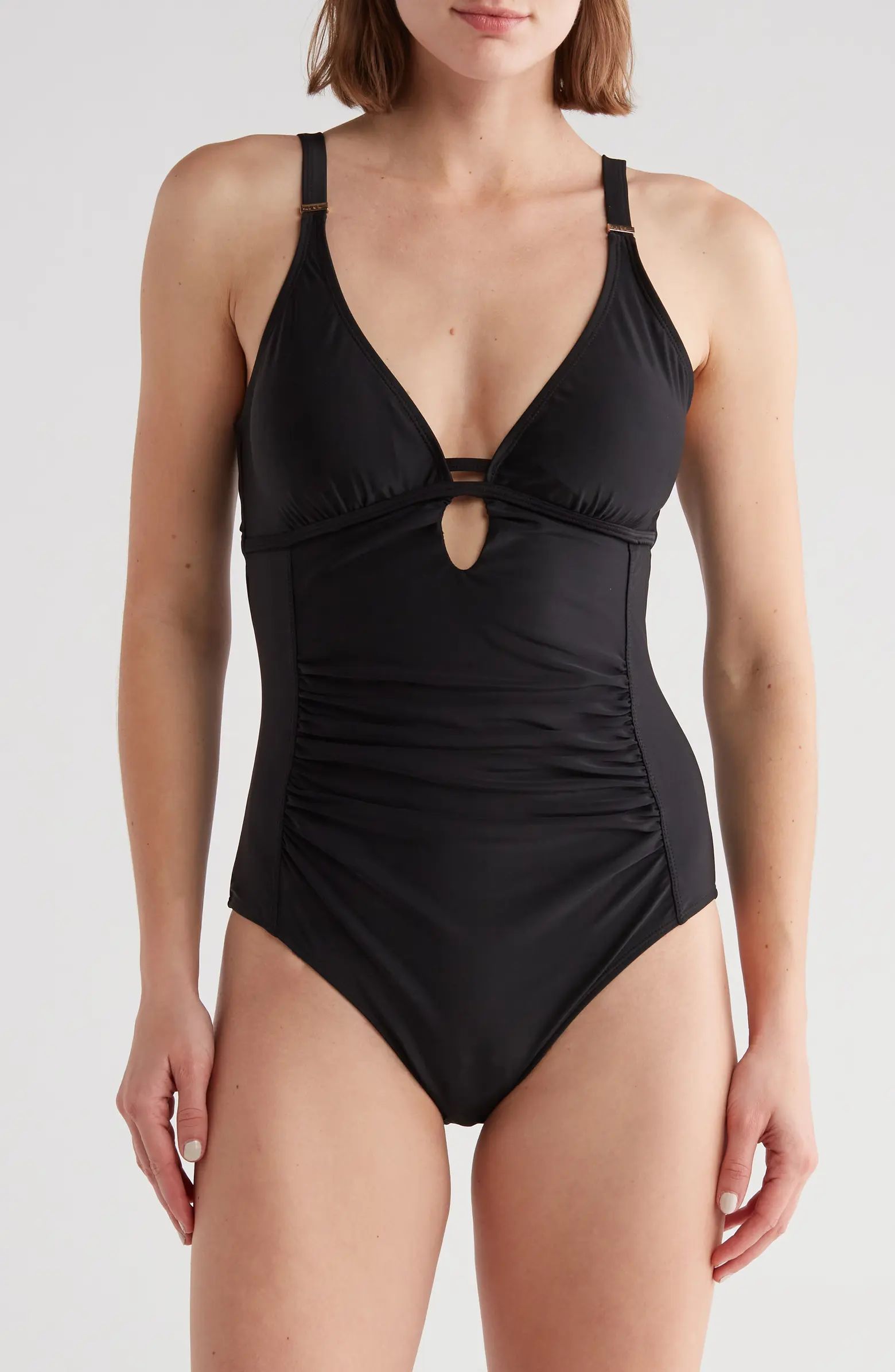 Gathered One-Piece Swimsuit | Nordstrom Rack