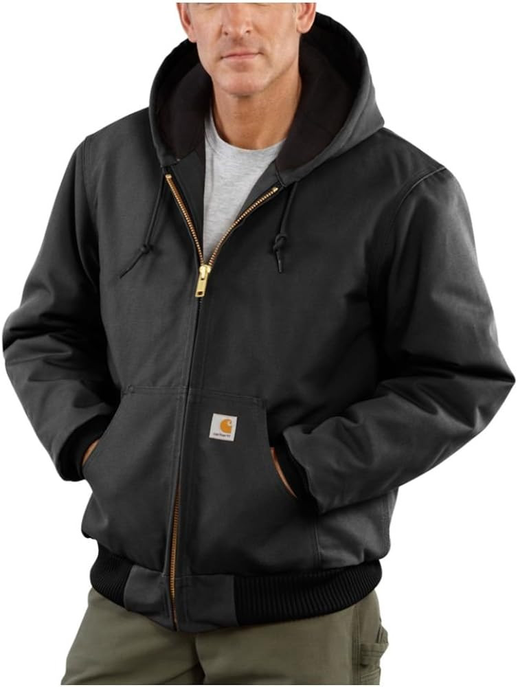 Carhartt Men's Loose Fit Firm Duck Insulated Flannel-Lined Active Jacket | Amazon (US)