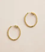 Kristen Oval Hoop Earring | Buckle