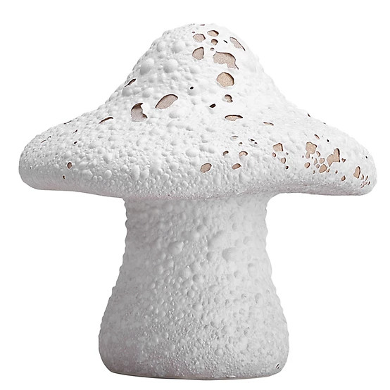 Red Shed  Ceramic Mushroom Decoration, 5.35 in., White | Tractor Supply