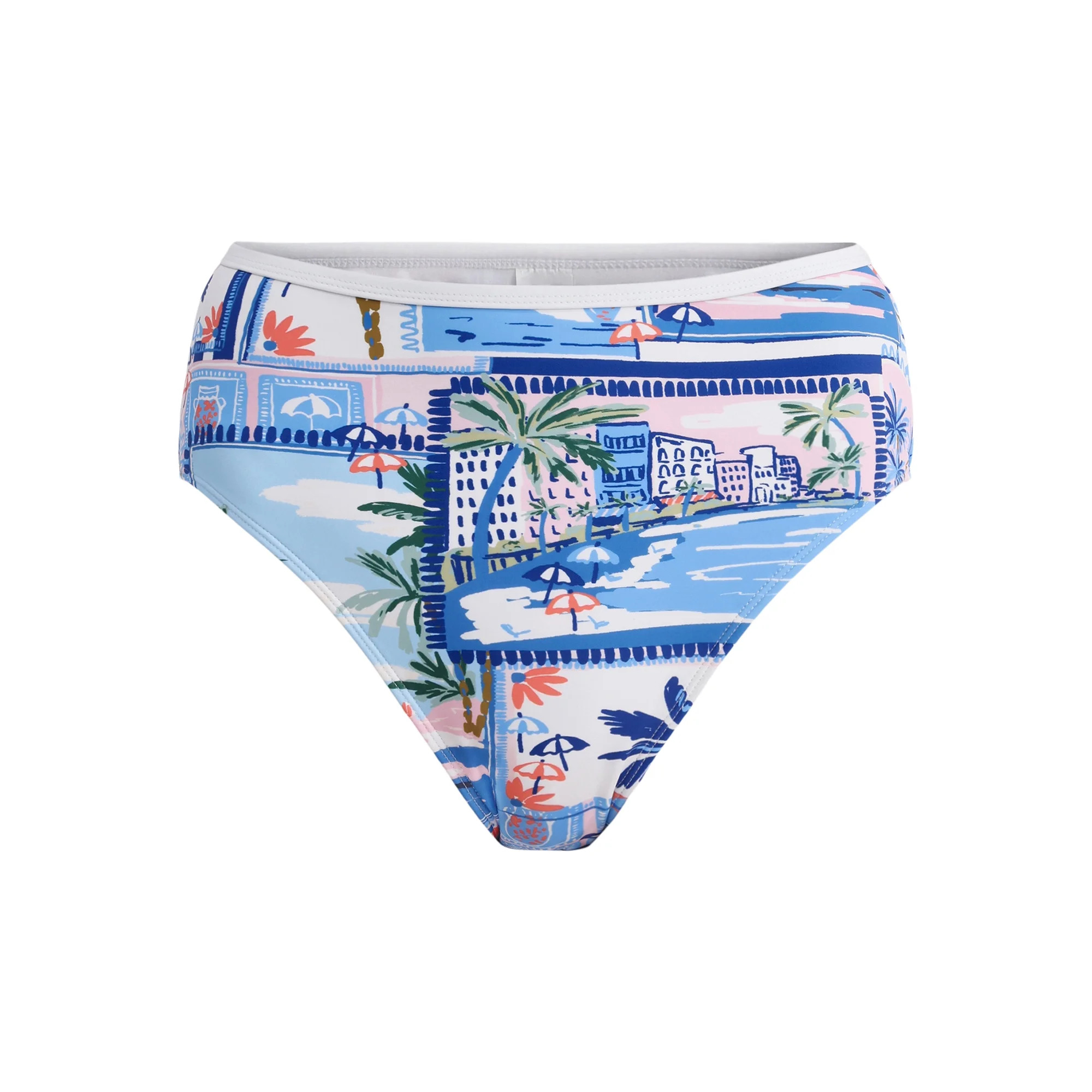 Time and Tru Women’s and Women’s Plus Scenic Print Bikini Bottoms, Sizes XS-2X | Walmart (US)