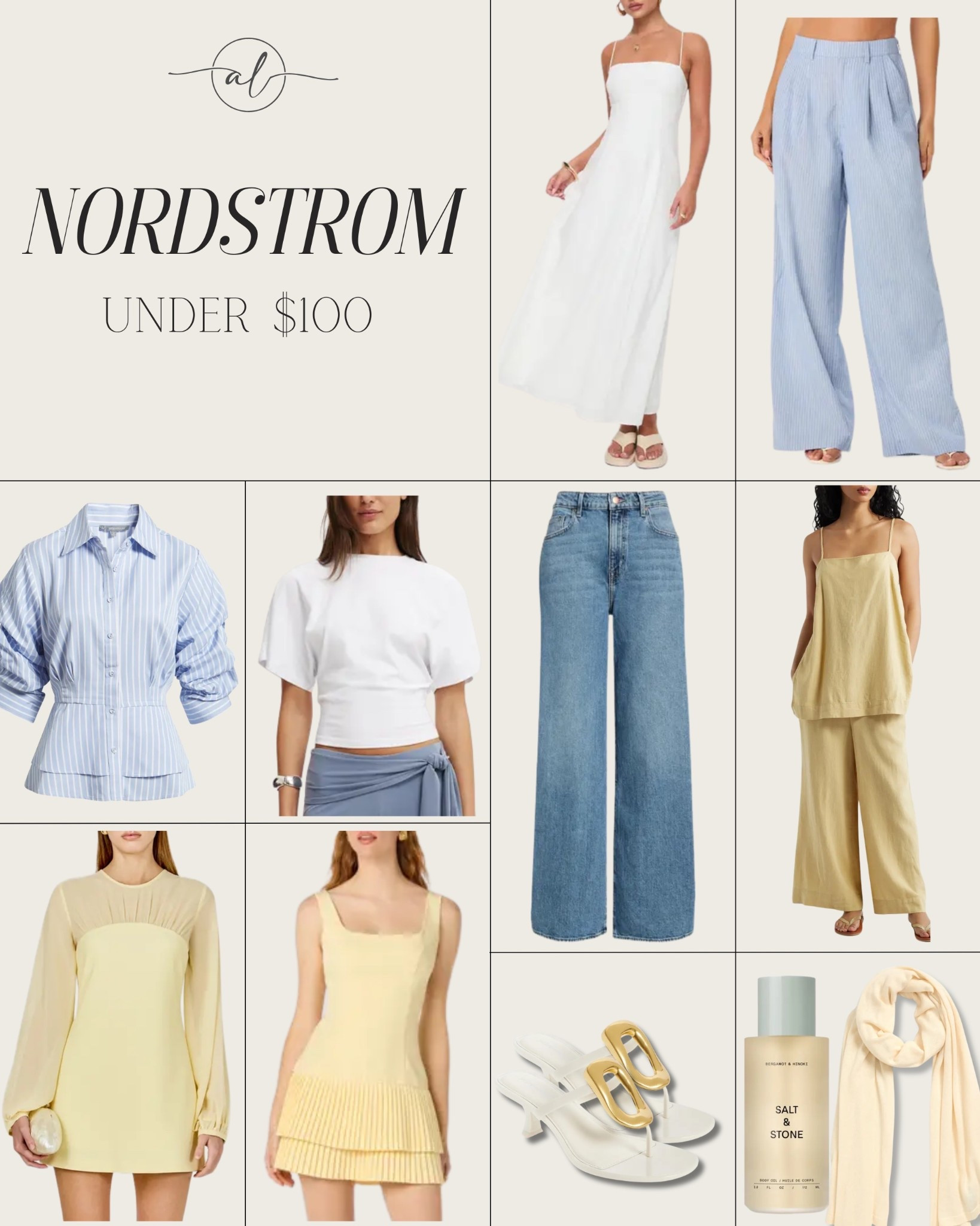 Nordstrom under $100 
Dresses, tops, jeans, pants, beauty, accessories, and shoes 

#LTKU #LTKootd #LTKSeasonal
