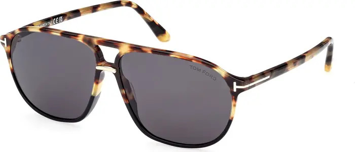 Bruce 61mm Polarized Navigator Sunglasses | Nordstrom