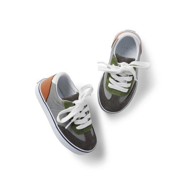 Leather Colorblocked Sneaker | Janie and Jack