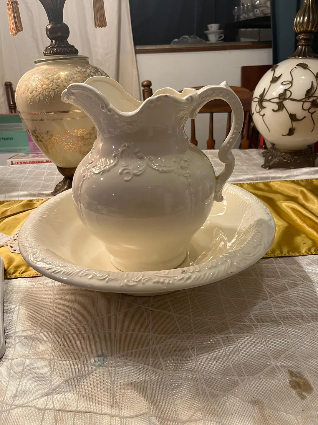 Vintage Wash Basin Pitcher - Etsy | Etsy (US)