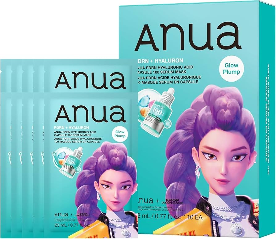 Anua PDRN Hyaluronic Acid Capsule 100 Serum Mask, KPop Demon Hunters, 10EA | Amazon (UK)