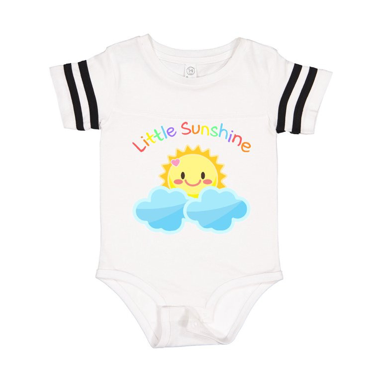 Inktastic Little Sunshine- Cute Sun Rainbow Letters Gift Baby Boy or Baby Girl Bodysuit | Walmart (US)