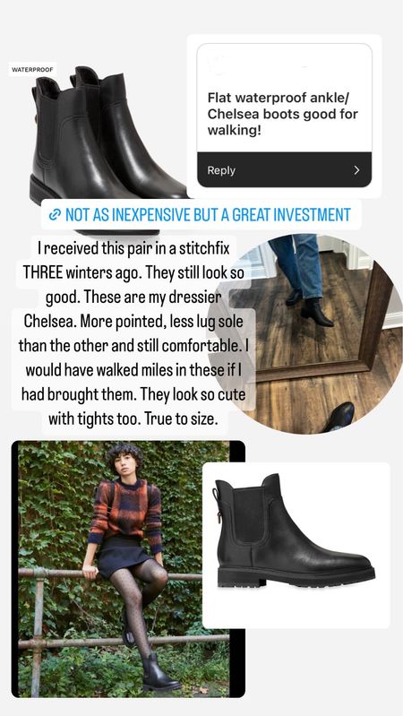 A great pair of waterproof Chelsea boots that have stood the test of time and still look great. Comfortable and good traction too  

#LTKSeasonal #LTKshoecrush #LTKHoliday