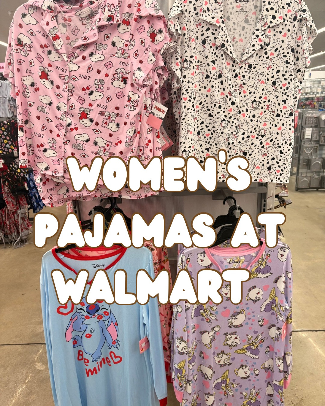 So many cute Prints! 

#walmart #pjs #pajamas #disney #vday #seasonal 

#LTKSeasonal