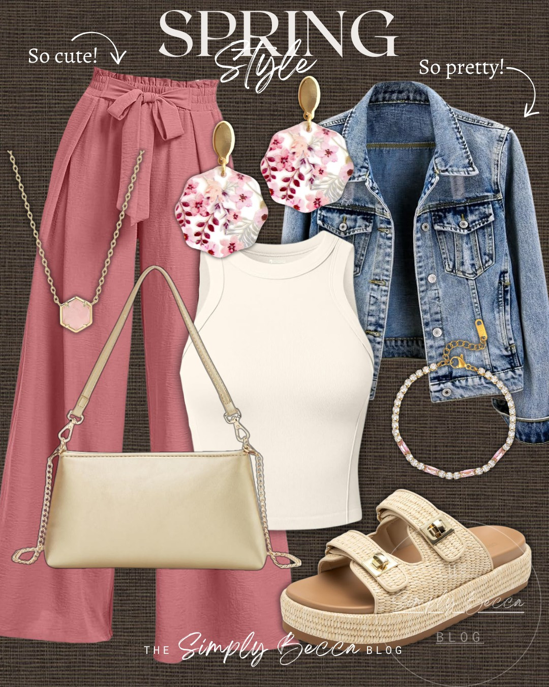 Spring just makes me happy 😍 And I love these wide leg pants with the cute knot!



@amazon @etsy #ltkwomens #amazon #etsy #pinknecklace #wedgesandals #pinkpants #pinkaccessories 

 #LTKdayinmylife #LTKootd #LTKmomlife