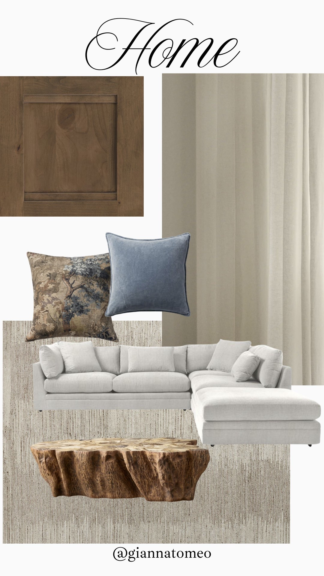 Arhaus 
Living room
Modern home 
Cozy home 
Traditional hole 
Gray couch 
Taupe rug 
Blue pillows 
Floral pillows 
Coffee table 
Petrified wood coffee table 

#LTKHome #LTKStyleTip