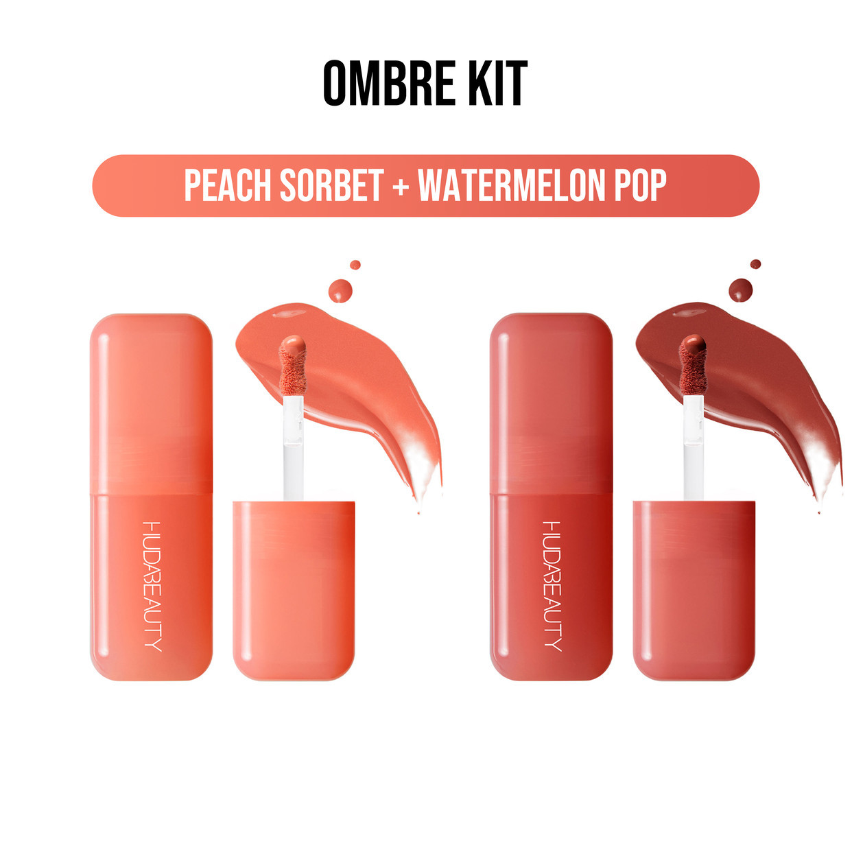 Blush Filter Ombre Kit: Peach Sorbet + Watermelon Pop | Huda Beauty US