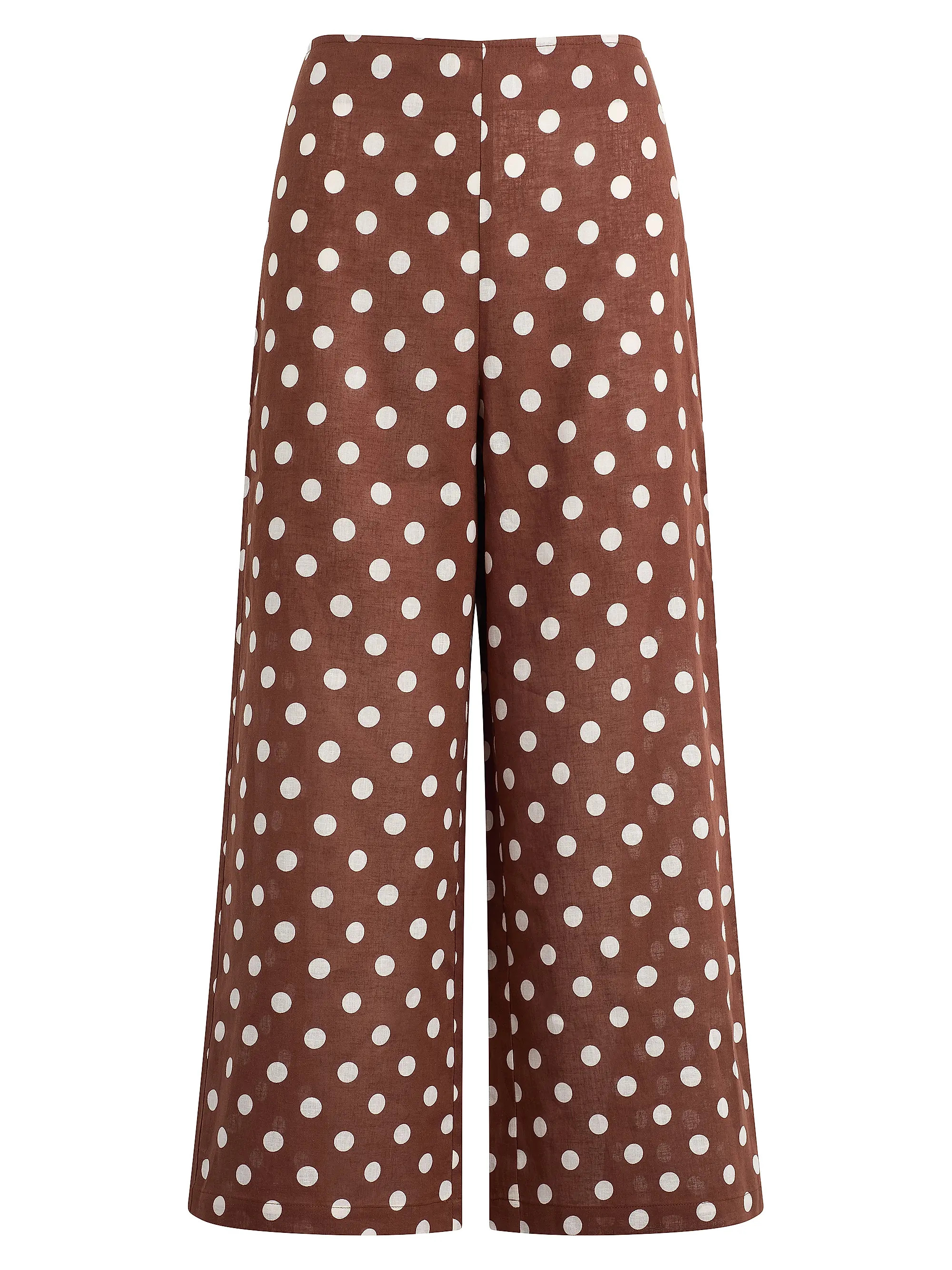 Joe's Jeans The Mariel Polka Dot Linen-Cotton Pants | Saks Fifth Avenue | Saks Fifth Avenue
