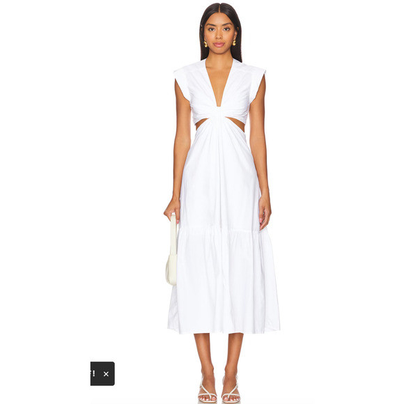 A.L.C. Alexandria Midi Dress in White - Size 4 | Poshmark