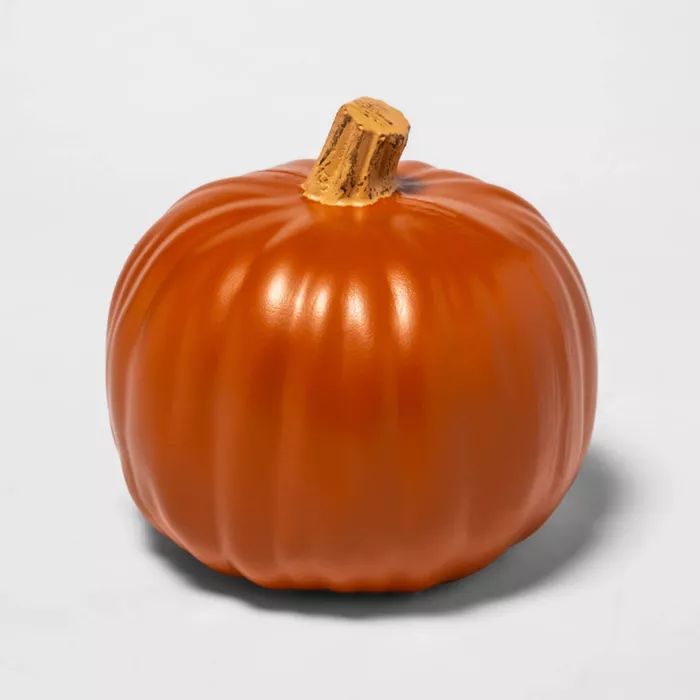 9" Orange Carvable Plastic Halloween Pumpkin - Hyde & EEK! Boutique™ | Target
