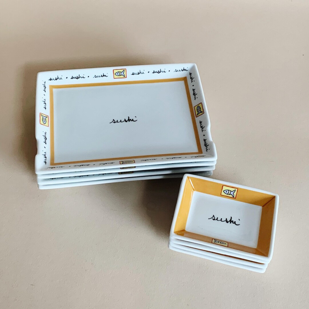 SUSHI PLATE SET - S/8 - Etsy | Etsy (US)