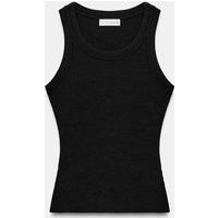 Zara - Rustic Rib Top - Charcoal - L - Woman | Zara UK
