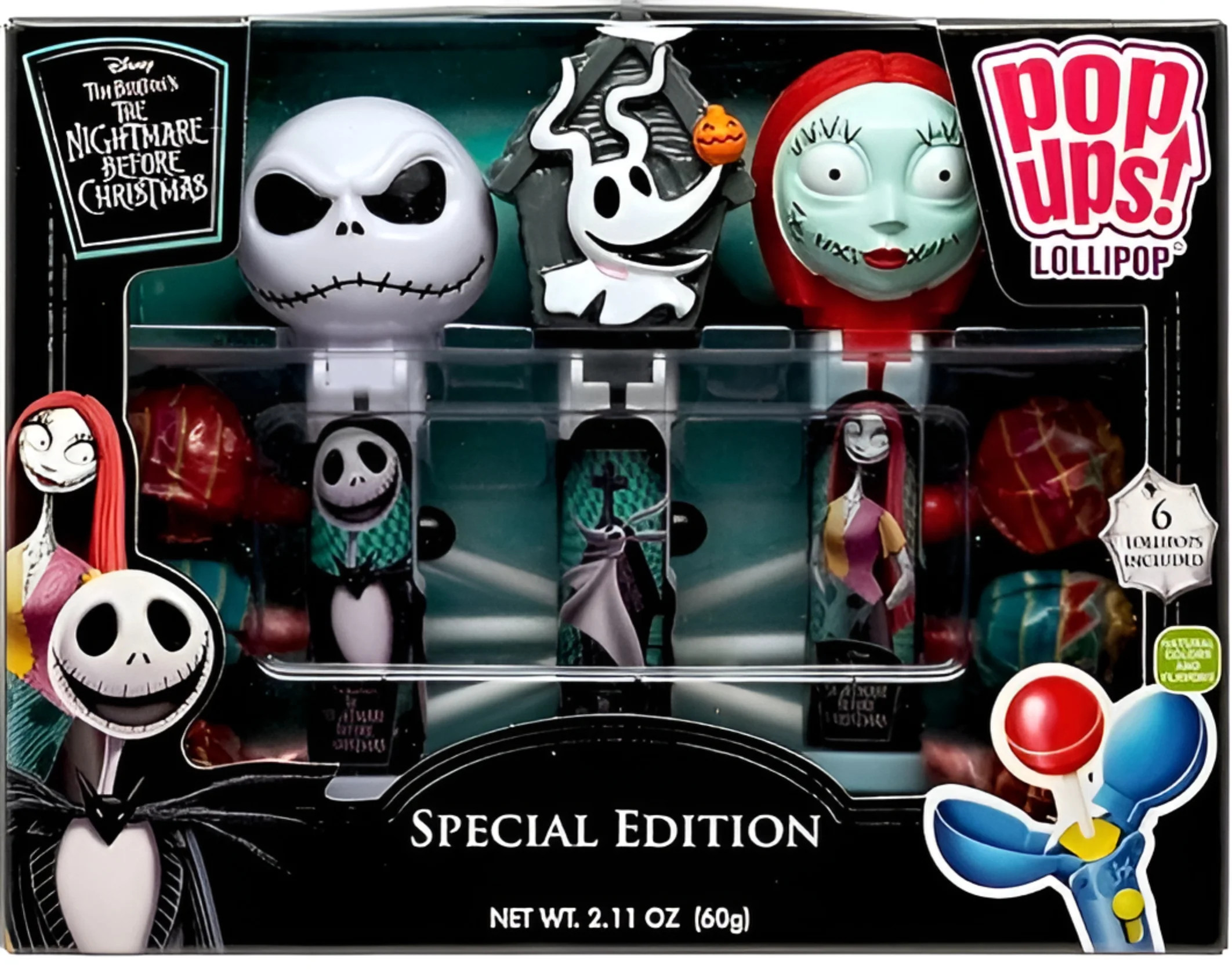 The Nightmare Before Christmas POP UPS! Lollipop 3-Pack Gift Set | Walmart (US)
