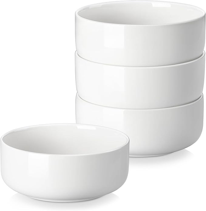 MALACASA 24 OZ Cereal Bowls, 5.8 Inch Soup Bowls Ceramic Bowl Sets of 4, Breakfast Bowls Set for ... | Amazon (US)