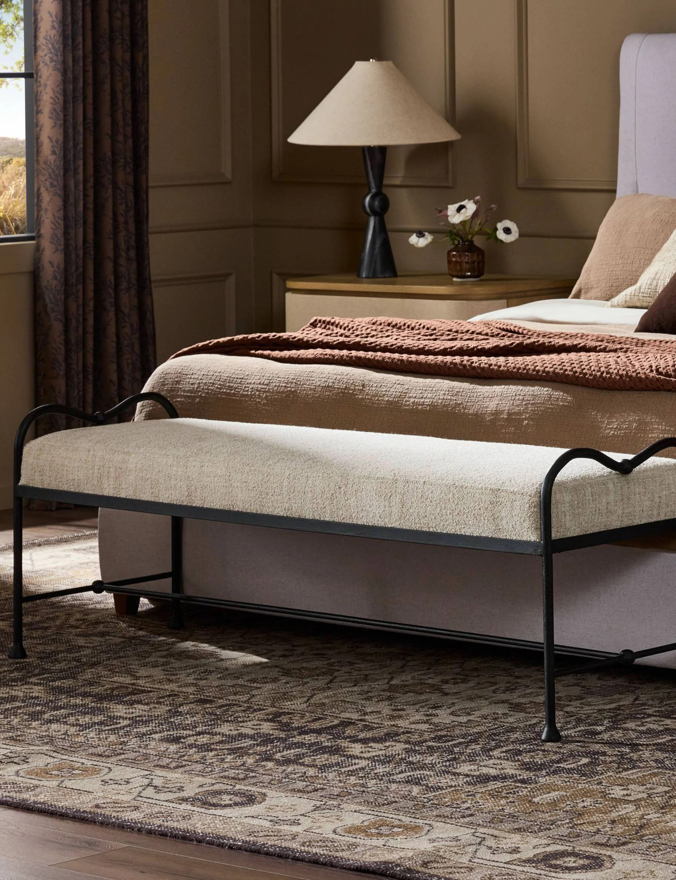 Belita Bench, Cream | Lulu and Georgia 