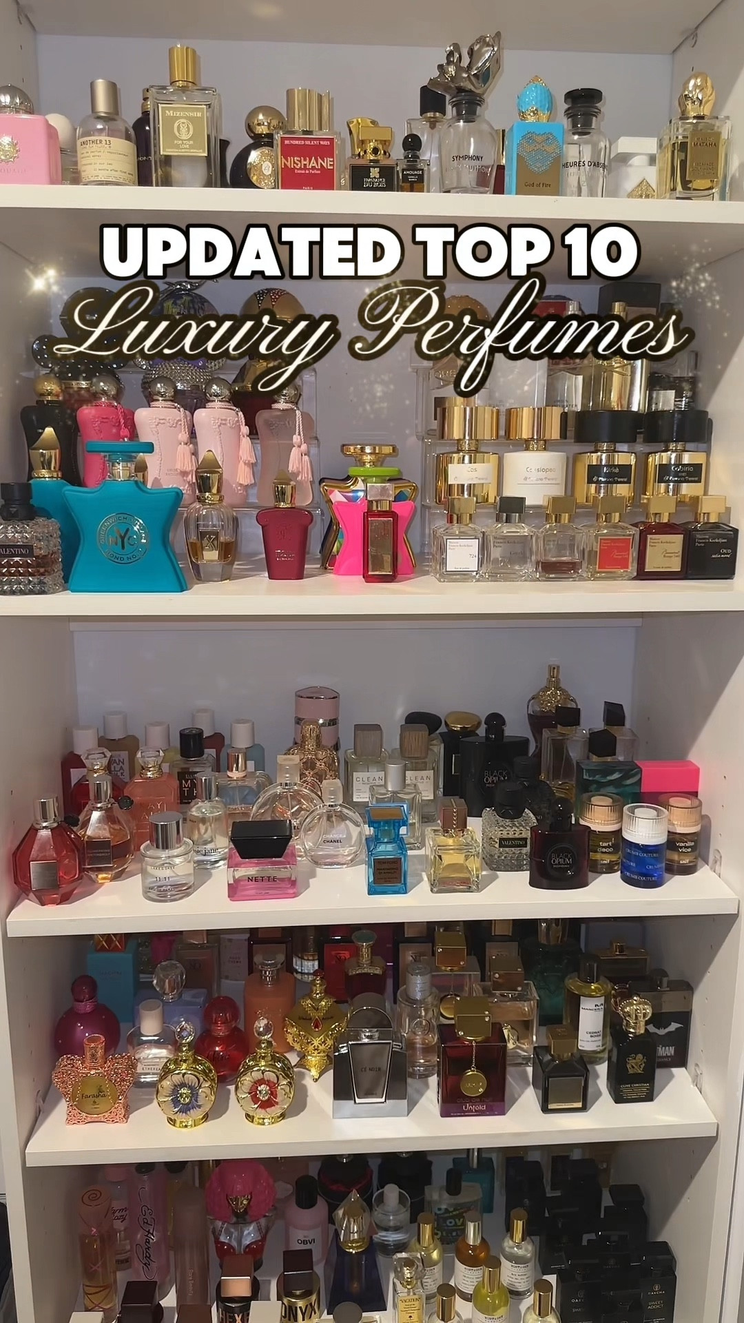 My current Top 10 Perfumes in my collection🥰 all listed & linked below!

10. Donna Born in Roma - Valentino
Sweet & Girly. Yummy Bourbon Vanilla that leaves men DROOLING!

9. Greenwich Village - Bond No. 9
Fresh & Fruity, musky scent that opens with juicy Lychee, and dries down to warm and comforting notes of Praline, musk, and vanilla.

8. Another 13 - Le Labo 
Musky, unisex, molecular scent that caters to the highly coveted “clean girl aesthetic” 🫧 It is your skin, but better! Fresh & Clean, but still musky, with a very subtle hint of masculinity that makes it perfect for any gender!

7. Hundred Silent Ways - Nishane
Sweet, peachy, white floral fragrance with warm vanilla. This is so smooth and classy! It smell like you took Baccarat Rouge 540 and added some fluffy cotton candy🍭

6. Heures D’Absence - Louis Vuitton
(No link available. Can shop LV website)
To me this is an ideal wedding fragrance! A beautiful, classic, timeless, and elegant scent. A soft, floral, and clean fragrance that gives soapy, fresh out of the shower vibes, and a soft kiss of juicy raspberry in the heart of this perfume. 

5. God of Fire - Stephane Humbert Lucas
A smell that you wish you could DRINK! Juicy mango with sexy, spicy oud for a daring paradox that takes you on a sensory high! 

4. Gentle Fluidity Gold - Maison Francis Kurkdjian 
Another beautiful wedding day scent. Warm, ambery vanilla, that smells like wealth and sophistication🤌🏽

3. Escapade Gourmande - Maison Mataha
The gourmand to rival all gourmands! Sugary sweet vanilla that smells like crème brûlée. A decadent, mouth-watering dessert! 

2. Cruz del Sur II - Xerjoff
Another one that I wish I could drink! A tropical, fruity scent that instantly transports you to Aruba. It smells like a Mango, Guava, Pineapple smoothie with creamy milk notes that add such a unique layer of depth.

1. Astor Place - Bond No. 9
MY NUMBER 1! One of the most complimented fragrances in my collection! Astor Place is a sexy, woody, floral, musky scent that leaves an intoxicating scent trail, and has an aphrodisiac-like quality that drives men INSANE🔥

#LTKVideo #LTKbeauty #LTKGala