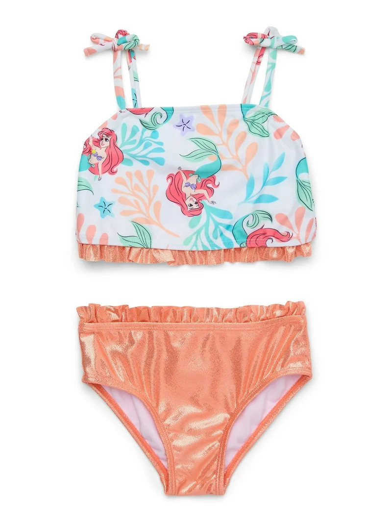 Character Toddler Girl Shimmer Tankini Swimsuit, Two-Piece, Sizes 12M - 5T | Walmart (US)