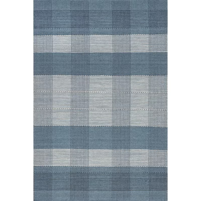 Nuloom Oregon Plaid Wool Area Rug, 8' x 10', Blue | Target