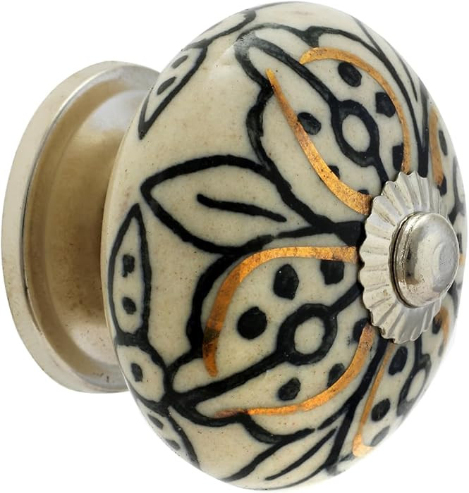 Cabinet Knobs for Dresser Drawers - Countryside Boho Handmade Ceramic Handle Kitchen Cabinets Cup... | Amazon (US)