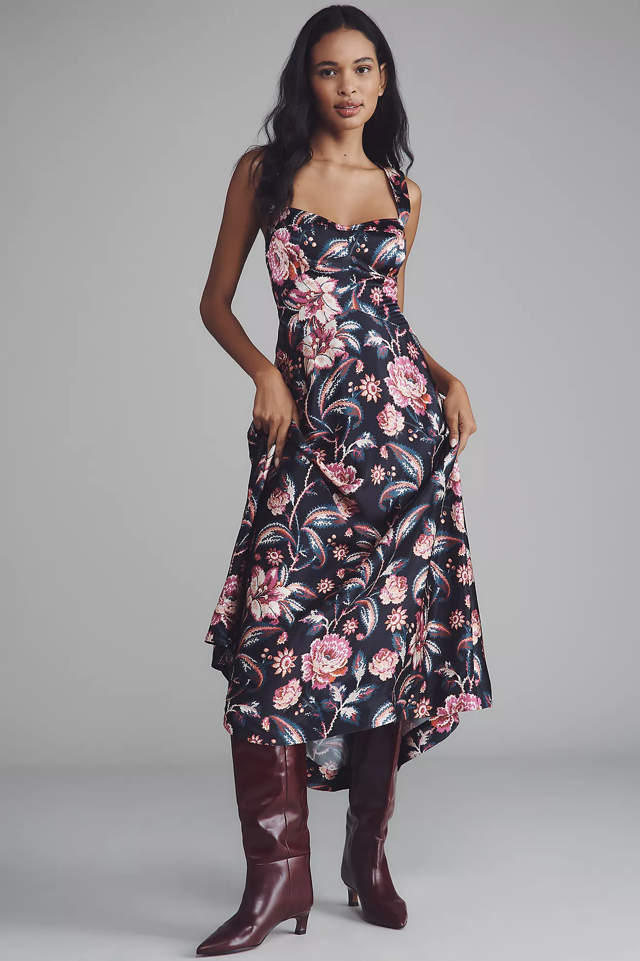 The Jocelyn Sleeveless Slip Midi Dress by Maeve | Anthropologie (US)