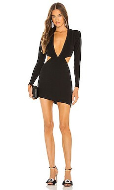 Michael Costello x REVOLVE Beatrix Mini Dress in Black from Revolve.com | Revolve Clothing (Global)
