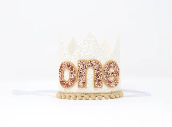 First Birthday Glitter Crown  1st Birthday Boy Outfit  White | Etsy | Etsy (US)