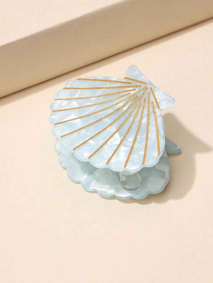 1pc Colorful Seashell Hair Clip For Women (Random Color) | SHEIN