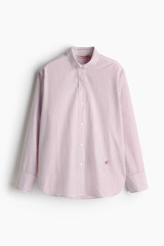 H & M - Poplin shirt - Red | H&M (US + CA)