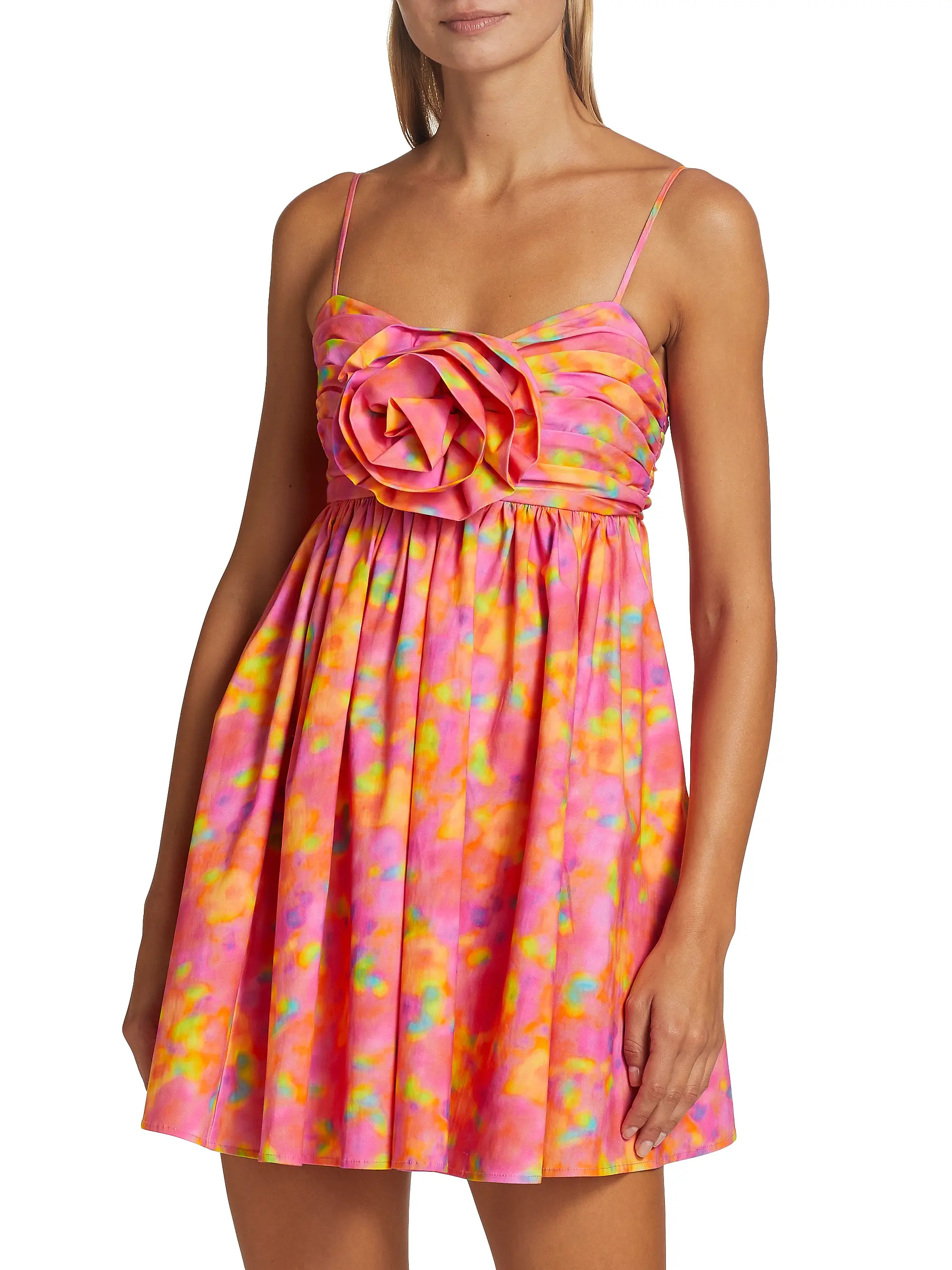 Camreigh Appliqué Cotton-Blend Minidress | Saks Fifth Avenue