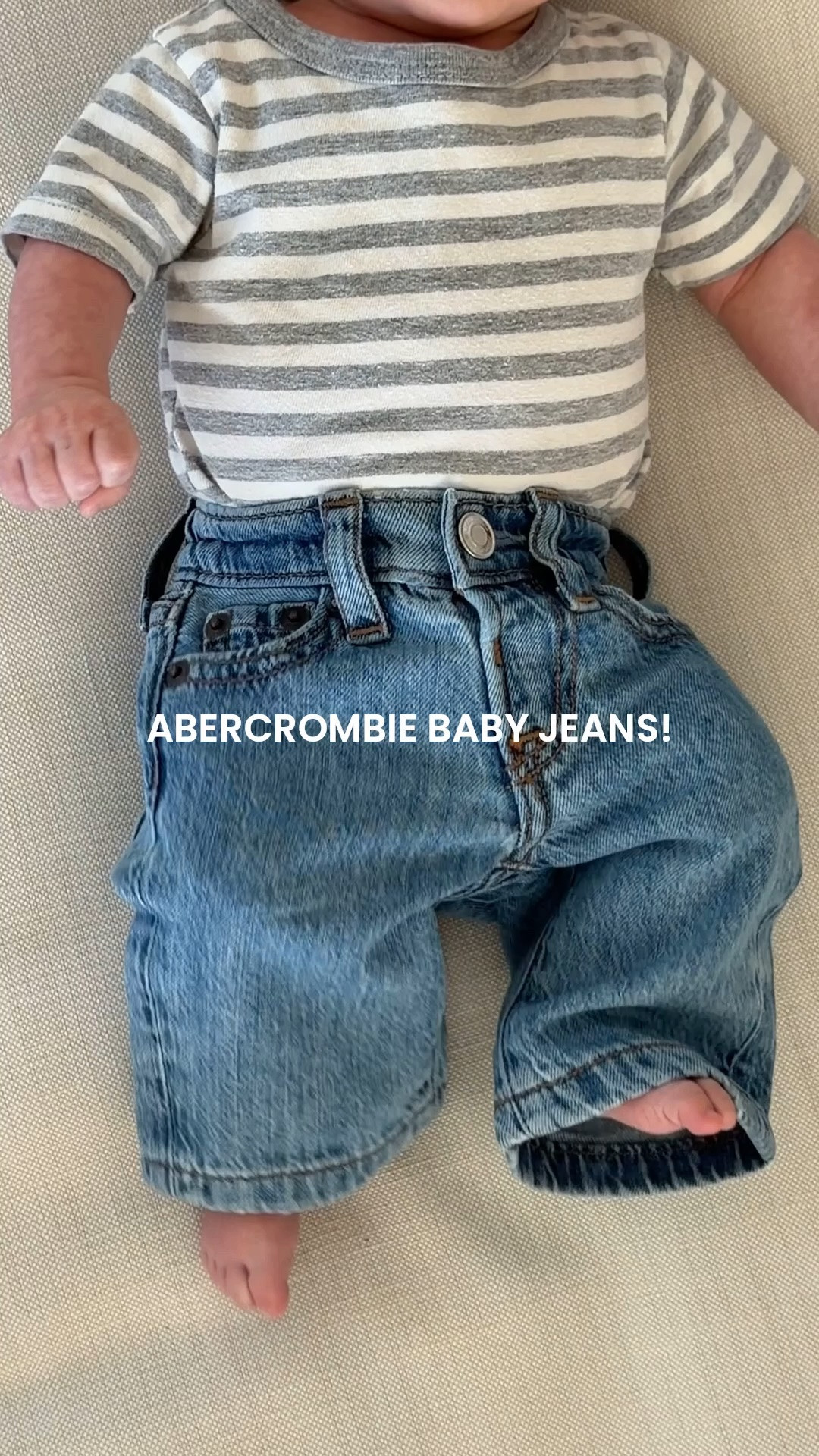 Code AFKATHLEEN - SIZE: NB for Cohen (med wash)! #kathleenpost #AbercrombiePartner @abercrombie 

Denim Promo: *Offer valid online only August 5, 2026 to August 10, 2026 in US/CA. Excludes clearance. Online price reflects discount.
Extra 20% Off: *Offer valid in stores and online August 5, 2026 to August 10, 2026 in US/CA. Exclusions apply as indicated. Online price reflects discount.
Promo Code: *Use code AFKATHLEEN to get an additional 15% off almost everything in stores and online at checkout from August 5, 2026 to August 10, 2026 in US/CA. Exclusions apply. See details online.

#LTKmomlife #LTKBaby #LTKSaleAlert