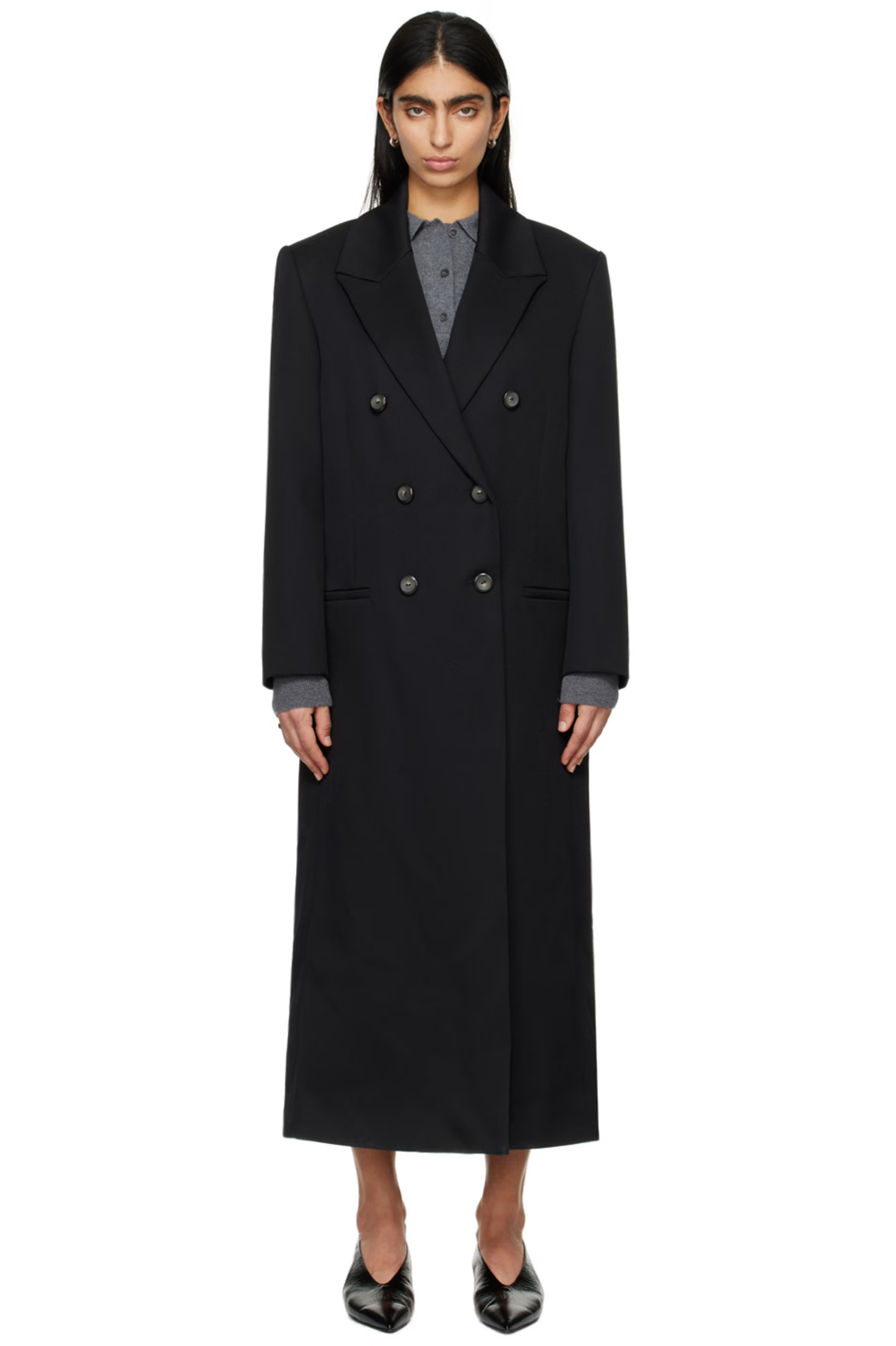 Black Tailored Coat | SSENSE