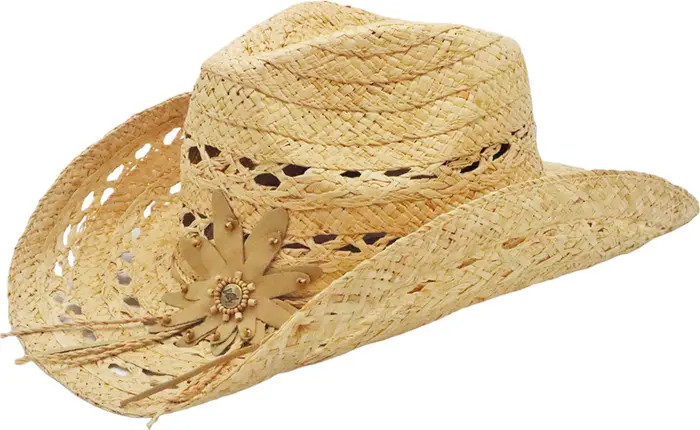 PETER GRIMM Mallorie Straw Cowboy Hat | Nordstromrack | Nordstrom Rack