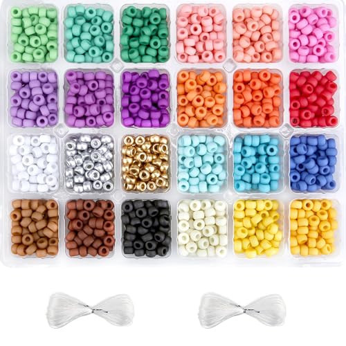 Greentime Pony Beads kit,Opaque Matte Bead for DIY Friendship Necklace | Amazon (US)