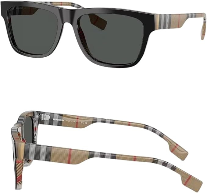 BURBERRY BE4293 Square Shape Acetate Sunglasses with Luxury Eyewear Kit | Amazon (US)