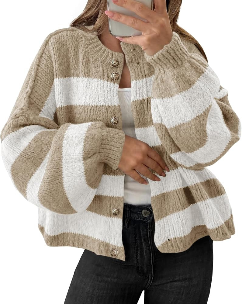 Saodimallsu Womens Oversized Cardigans Long Sleeve Chunky Sweater Coats | Amazon (US)