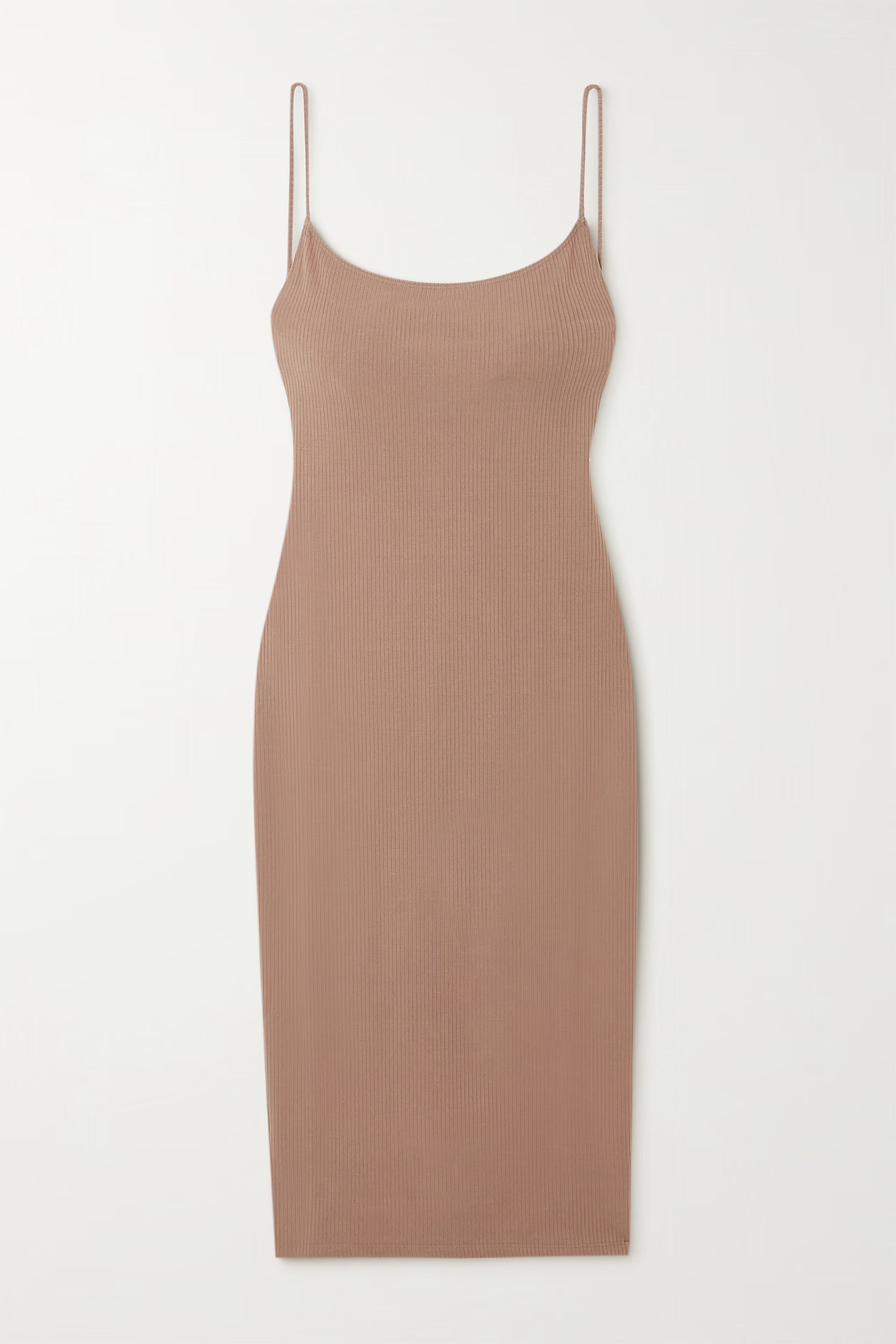 Kelsee open-back ribbed stretch-TENCEL Lyocell midi dress | NET-A-PORTER (US)