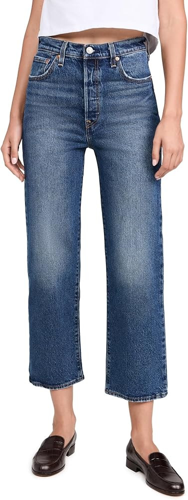 Levi's Women's Premium Ribcage Straight Ankle Jeans | Amazon (US)
