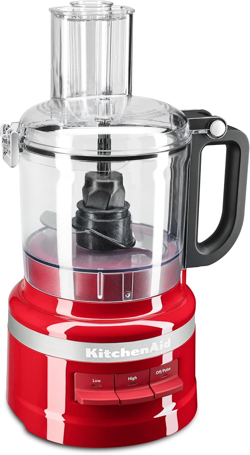 KitchenAid KFP0718ER 7-Cup Food Processor Chop, Puree, Shred and Slice - Empire Red | Amazon (US)